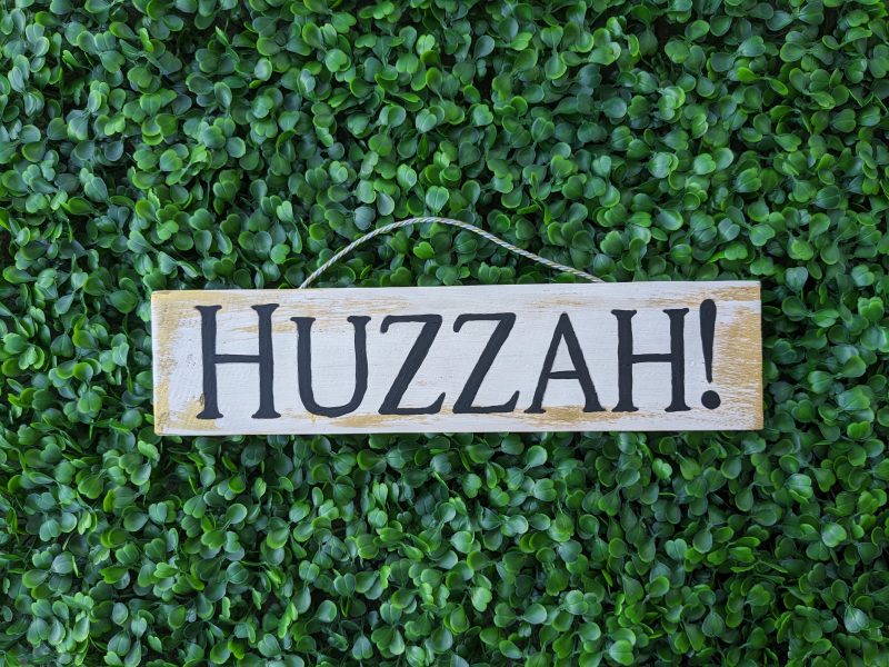 Craft titled: Huzzah!